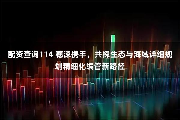 配资查询114 穗深携手，共探生态与海域详细规划精细化编管新路径